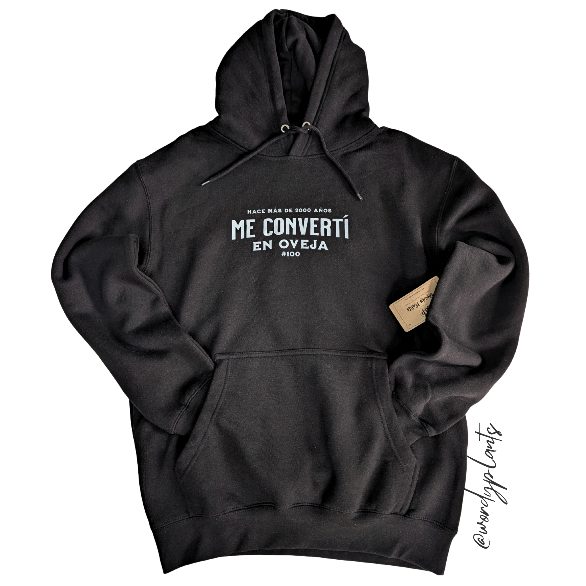 Suéter con Gorro Mensaje Me Convertí en Oveja