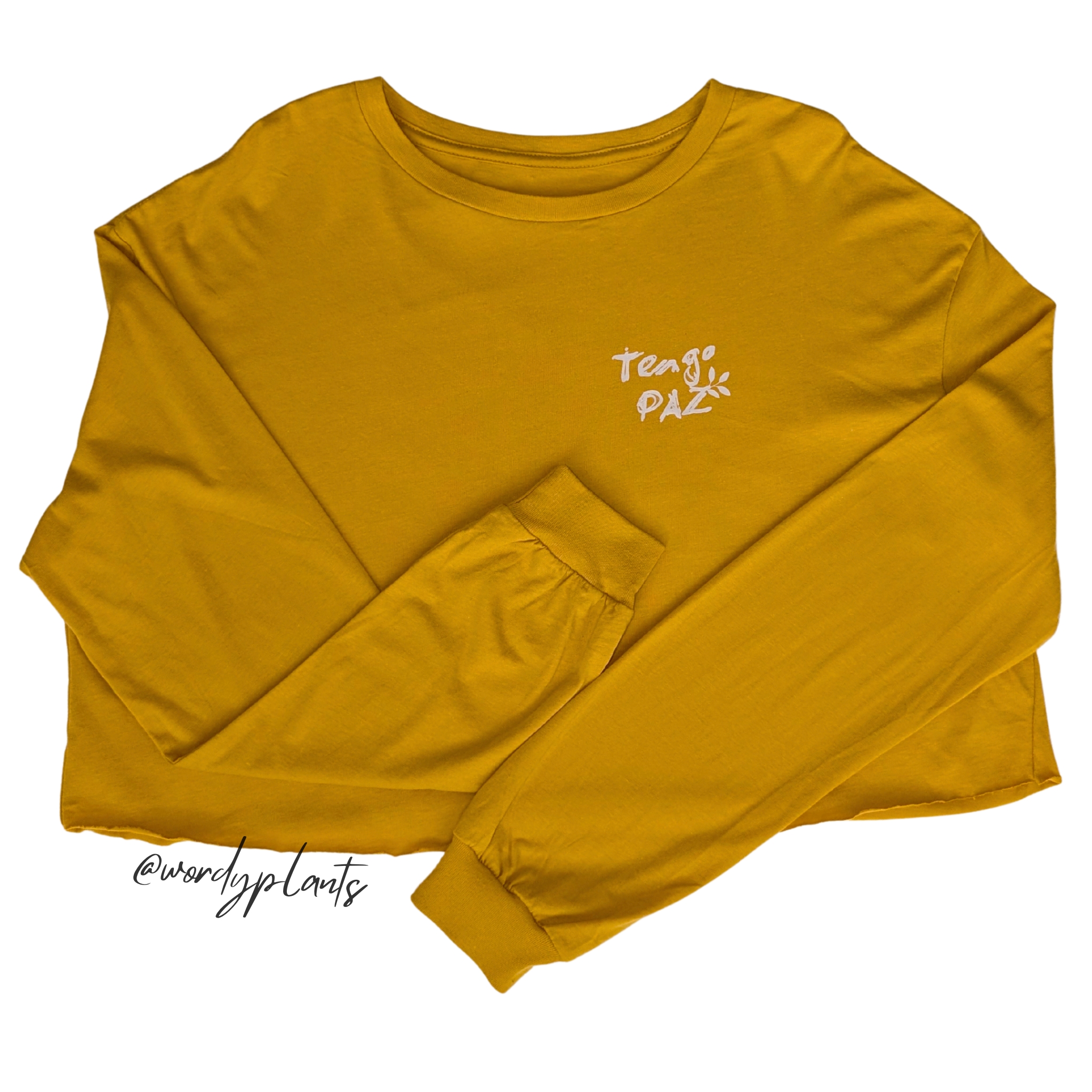 Crop Top con manga larga diseño tengo Paz - Image 2