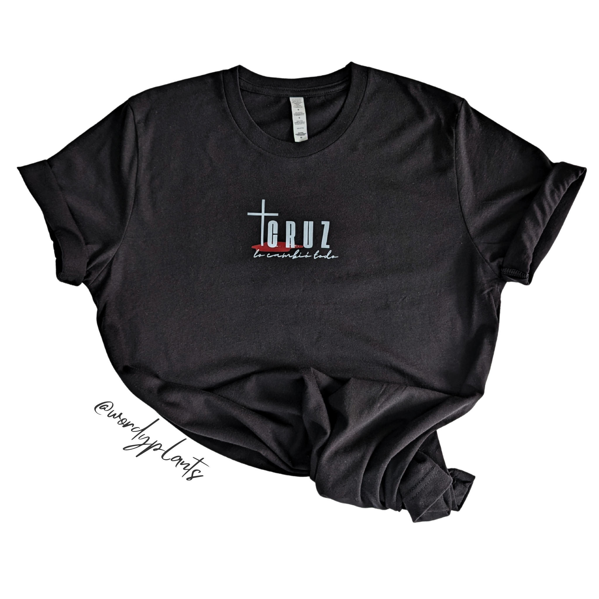 Camisa con estampado la Cruz lo cambia todo