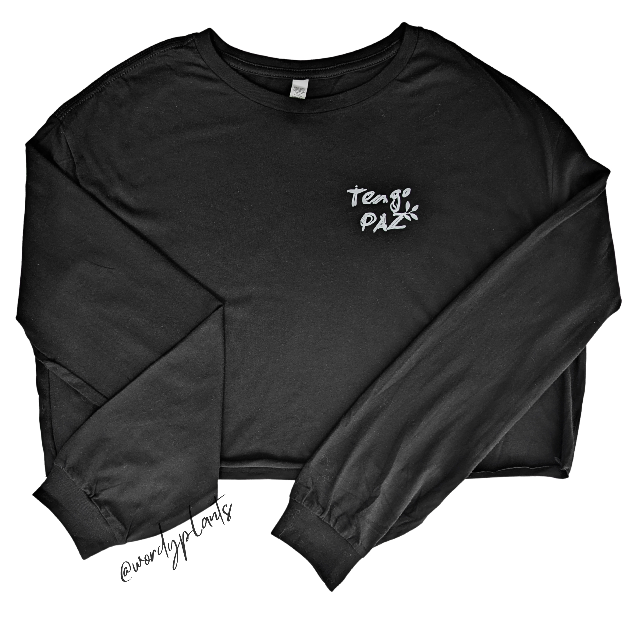 Crop Top con manga larga diseño tengo Paz - Image 3