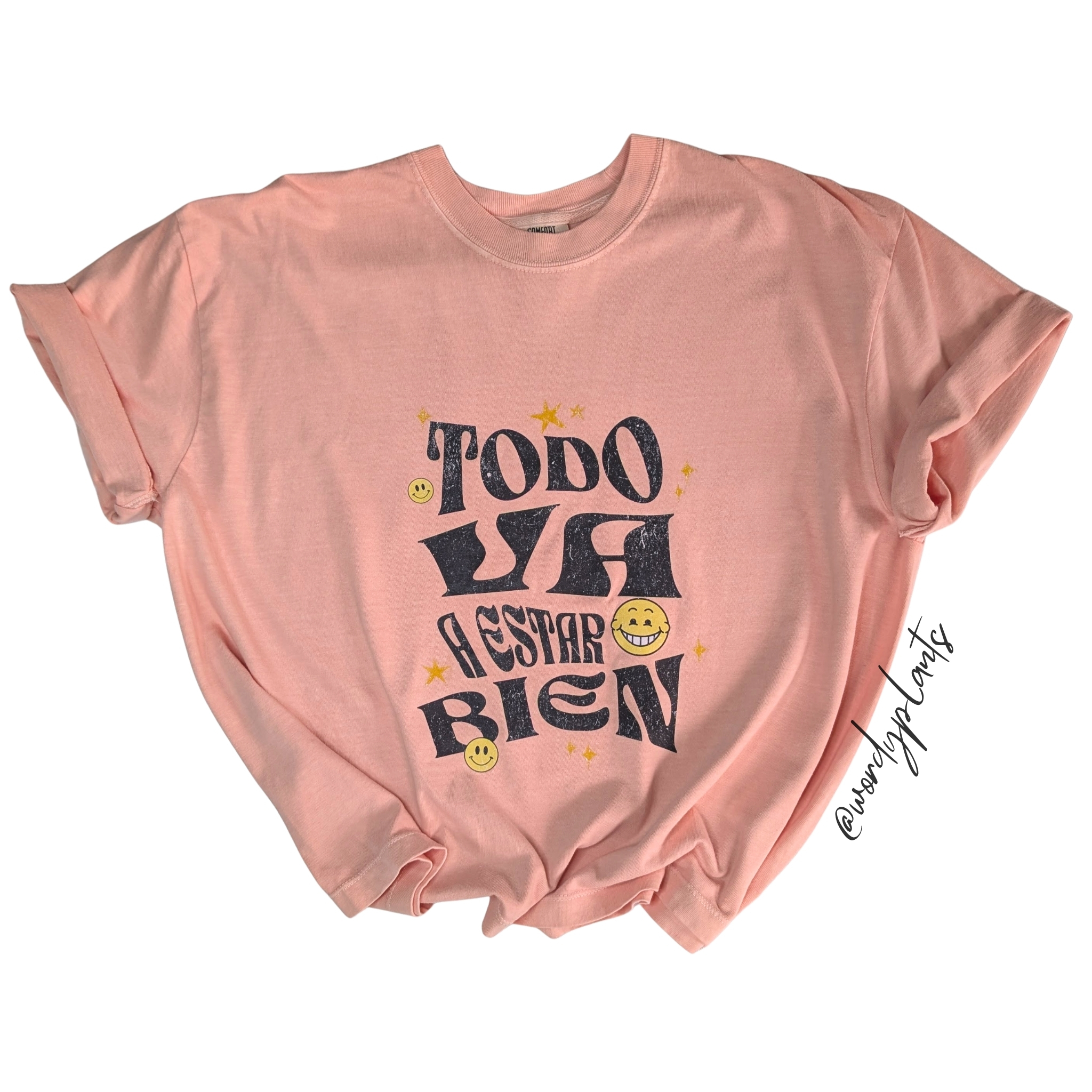 Crop Top con diseño Todo Va a Estar Bien