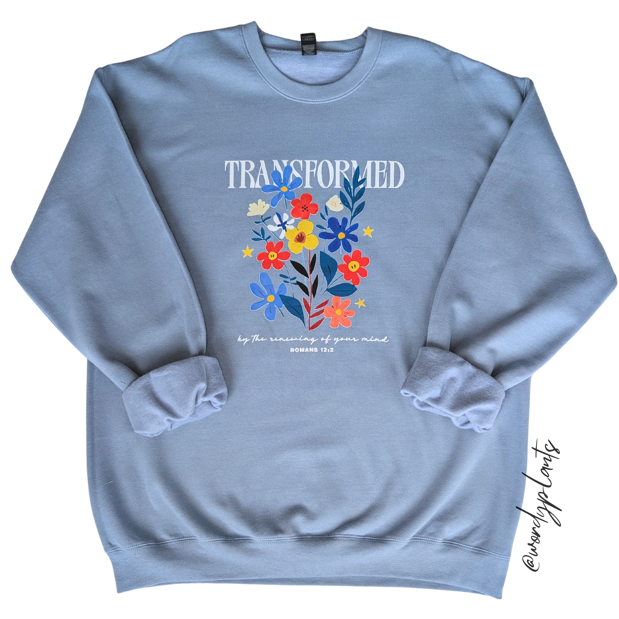 Suéter con diseño estampado Romanos 12:2