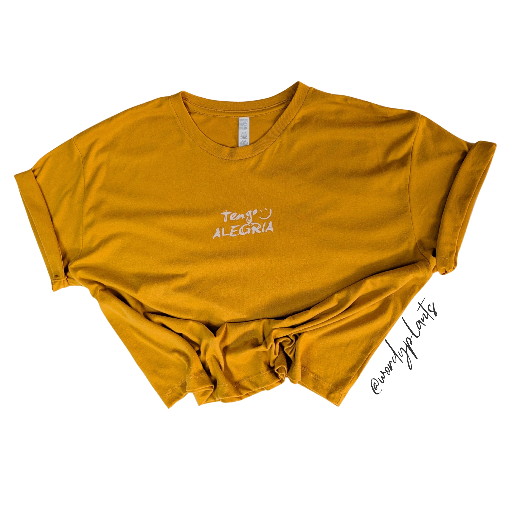 Crop Top con mensaje Tengo Alegría